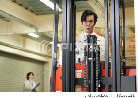 後勤鏟車人照片 38155121