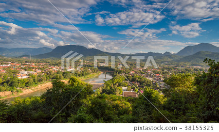 View of Luang Prabang, Laos from Mount Phousi View of Luang Prabang, Laos from Mount Phousi 38155325