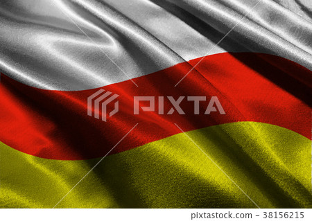 South ossetia flag 3D illustration symbol 38156215