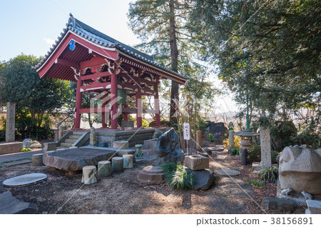 Tokyo Setagaya walk, Setagaya-ku Noge 2-chome Zenyouji grounds, bell tower, Tokyo Setagaya walk, Setagaya-ku Noge 2-chome Zenyouji grounds, bell tower, 38156891