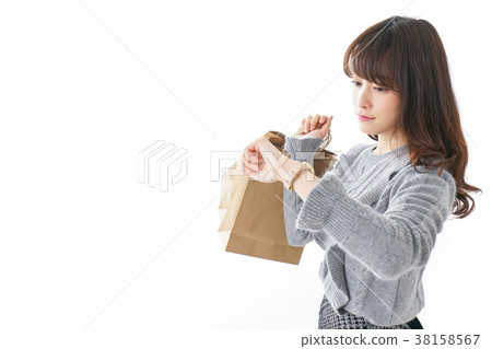 A young woman shopping A young woman shopping 38158567