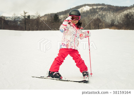 Children enjoy skiing Children enjoy skiing 38159164