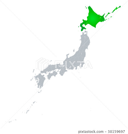 北海道地圖日本群島 38159697
