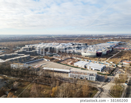 Aerial view of unfinished buildings 38160200