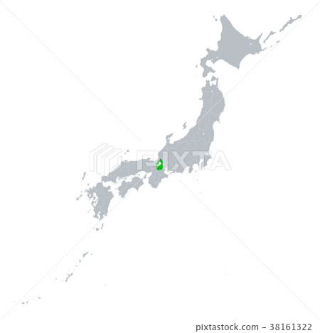 Shiga Prefecture Map Japan Archipelago 38161322