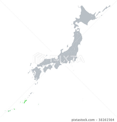 Okinawa Prefecture Map Japanese Islands Okinawa Prefecture Map Japanese Islands 38161564
