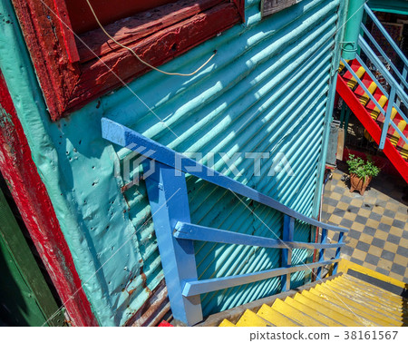 Colorful houses in Caminito, Buenos Aires 38161567