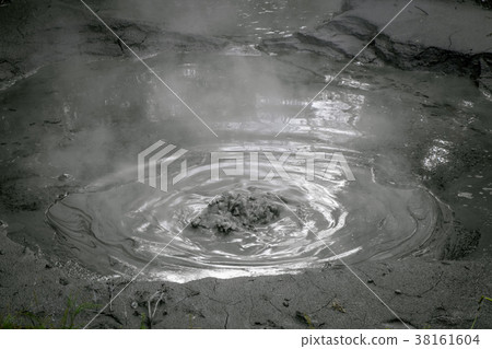 Rotorua boiling mud pool, New Zealand 38161604