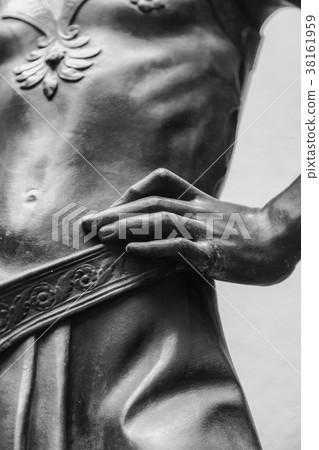 stone statue detail of human hand stone statue detail of human hand 38161959