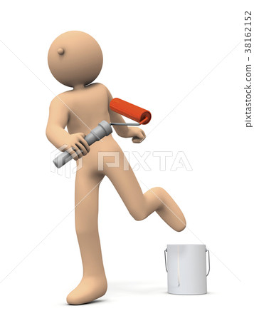 用油漆塗鴉的人物 38162152