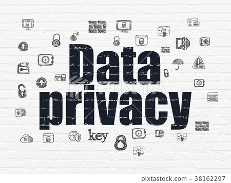 Privacy concept: Data Privacy on wall background Privacy concept: Data Privacy on wall background 38162297