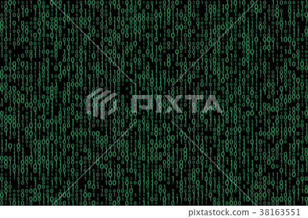 Abstract binary code background 38163551