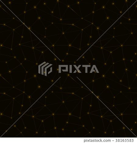 Abstract geometric dots and lines seamless pattern - Stock Illustration ...