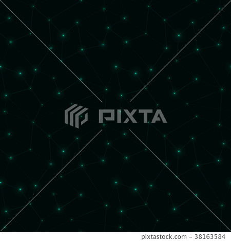 Abstract geometric dots and lines seamless pattern - Stock Illustration ...