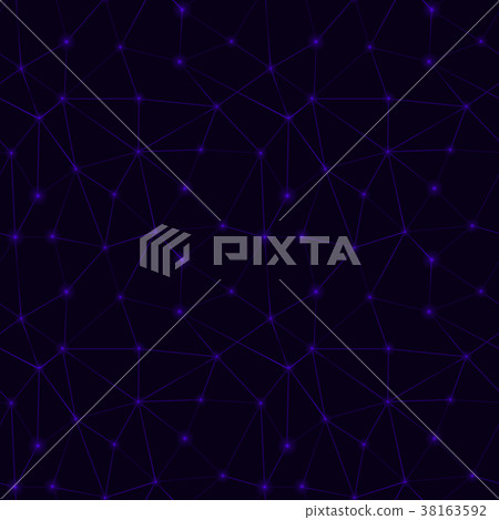 Abstract geometric dots and lines seamless pattern Abstract geometric dots and lines seamless pattern 38163592