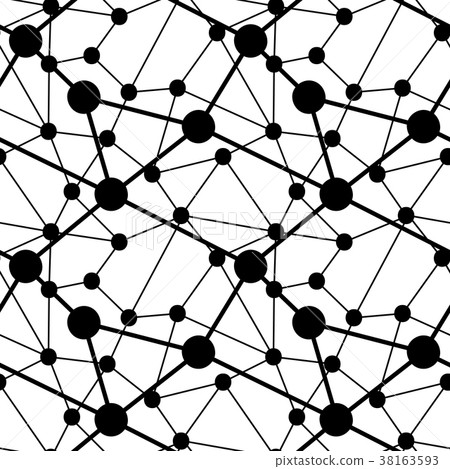 Dots and lines seamless pattern Dots and lines seamless pattern 38163593