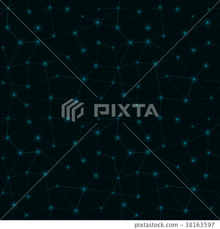 Abstract geometric dots and lines seamless pattern Abstract geometric dots and lines seamless pattern 38163597