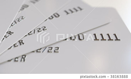 Blank White Credit Cards 3d Rendering Stock Illustration 38163888 Pixta