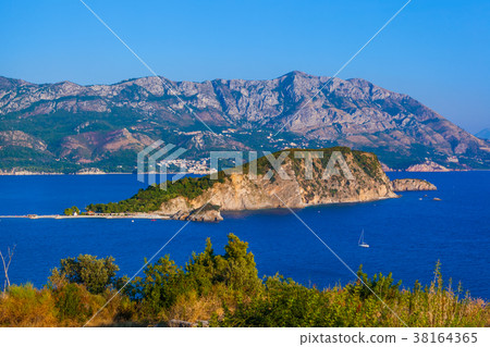 Island St. Nicholas in Budva Montenegro 38164365