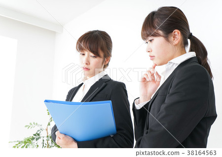 Business woman doing a briefing 38164563