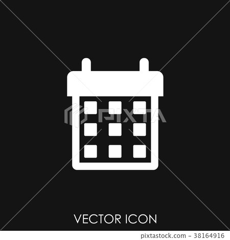 Calendar Icon in trendy flat style 38164916