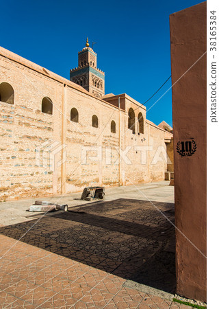 Koutoubia Mosque in Marrakesh,Morocco at sunny day 38165384