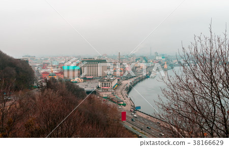 View On Kiev on cloudy day. Kiev. Ukraine View On Kiev on cloudy day. Kiev. Ukraine 38166629