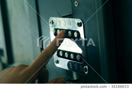 Applying security code on the door Applying security code on the door 38166633