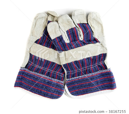 Industrial work gloves closeup 38167255