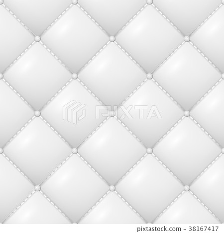 Quilted Pattern Vector White Soft Neutral Background Seamless