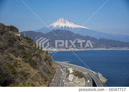 從Sakai觀看駿河灣和富士山 從Sakai觀看駿河灣和富士山 38167717