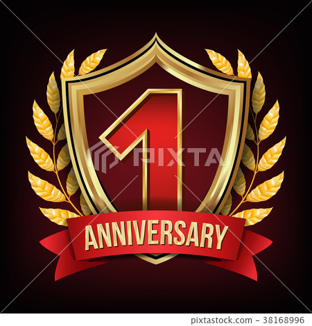 One Year Anniversary Vector. One, First One Year Anniversary Vector. One, First 38168996