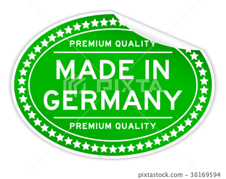 Green premium quality made in germany sticker Green premium quality made in germany sticker 38169594