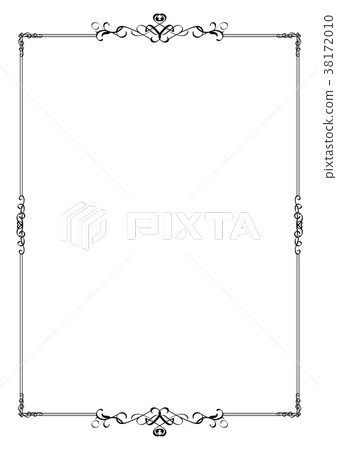 Calligraphic border divider frame design element Calligraphic border divider frame design element 38172010