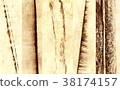 Pastel strokes collection, chalk brushes 38174157