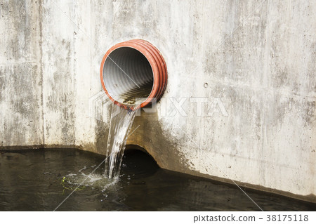 Toxic water running from sewers in dirty Toxic water running from sewers in dirty 38175118
