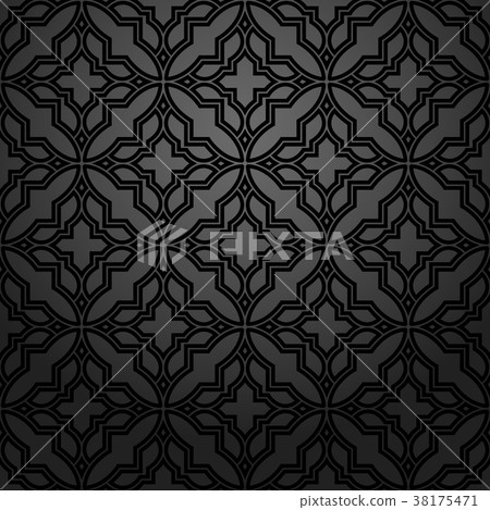 Abstract geometry pattern in Arabian style.  38175471