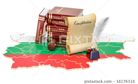 Constitution of Bulgaria concept, 3D rendering Constitution of Bulgaria concept, 3D rendering 38176318