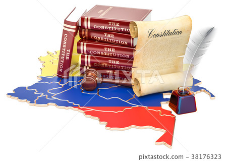 Constitution of Colombia concept, 3D rendering 38176323