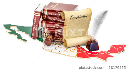 Constitution of Mexico concept, 3D rendering 38176355