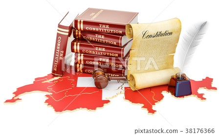 Constitution of Switzerland concept, 3D rendering 38176366