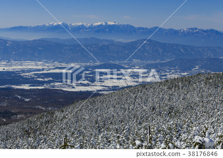 從山頂看到的中央阿爾卑斯山 38176846
