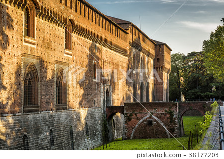 Sforza Castel in Milan, Italy 38177203