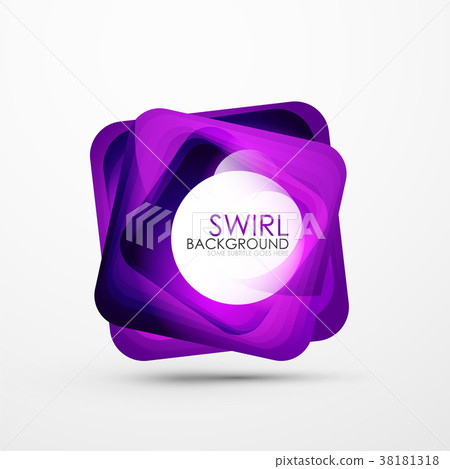 Square swirl abstract banner - Stock Illustration [38181318] - PIXTA