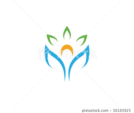 Human character logo sign Human character logo sign 38183925