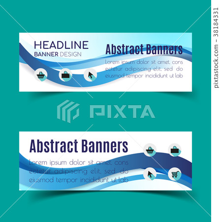 abstract banners set - Stock Illustration [38184331] - PIXTA