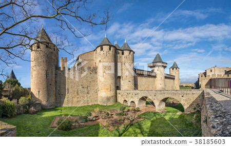 Chateau Comtal - hilltop castle in Carcassonne 38185603