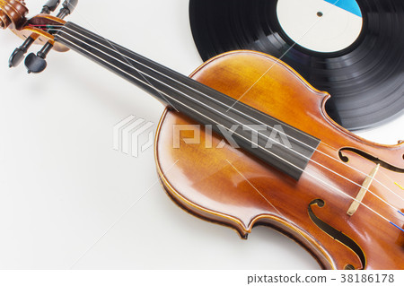 Violin and record board 38186178