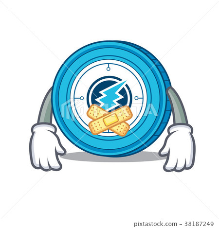 Silent Electroneum coin mascot cartoon 38187249