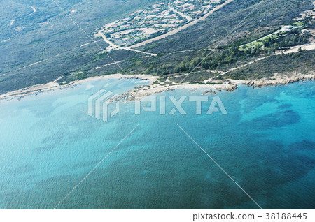 aerial View of coast of San Teodoro, Sardinia aerial View of coast of San Teodoro, Sardinia 38188445